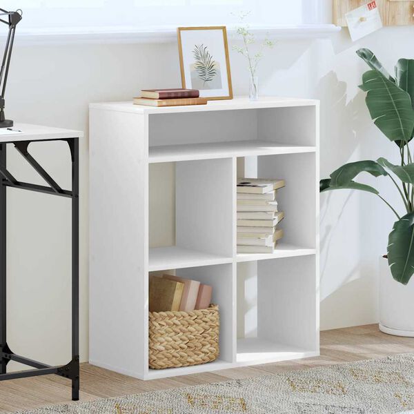 vidaXL B&uuml;cherregal Wei&szlig; 66x31x80 cm Holzwerkstoff
