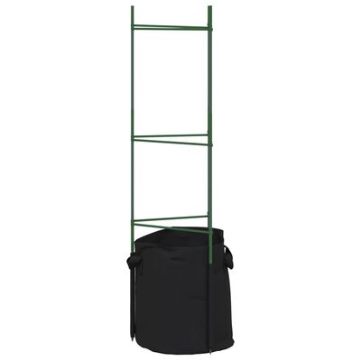 vidaXL Tomatenkäfig mit Pflanzsack 2 Stk. 116 cm Stahl und PP