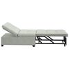 vidaXL Schlafsofa Hellgrau 194 x 67 x 82 cm Samt