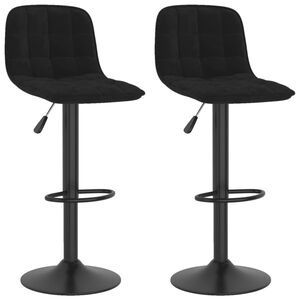 vidaXL Barhocker 2 Stk. Schwarz Samt
