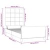 vidaXL Bettgestell ohne Matratze Dunkelblau 100x200 cm Samt