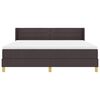 vidaXL Boxspringbett mit Matratze Dunkelbraun 200 x 180 cm Polyester