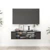 vidaXL TV-H&auml;ngeschrank Hochglanz-Schwarz 100x30x26,5 cm Holzwerkstoff