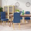 vidaXL Esszimmerst&uuml;hle 4 Stk. Blau Stoff