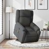 vidaXL Massagesessel mit Aufstehhilfe Dunkelgrau Stoff