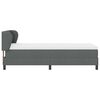 vidaXL Boxspringbett mit Matratze Dunkelgrau 80 x 200 cm Stoff