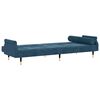 vidaXL Schlafsofa mit Kissen Schwarz Samt