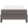 vidaXL Bettrahmen mit Matratze Grau 90 x 200 cm Stoff