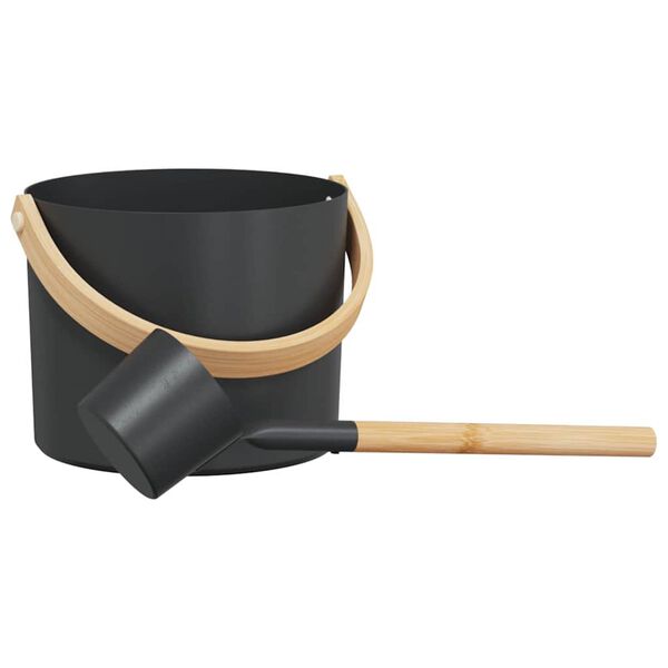 vidaXL Sauna Zubeh&ouml;r Set 2 pcs Schwarz