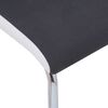 vidaXL Freischwinger 4 Stk. Schwarz Stoff