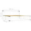 vidaXL Bettgestell Wei&szlig; Metall 200&times;200 cm