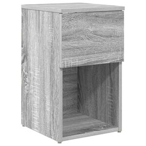 vidaXL Bettschrank Sonoma-Grau 29 x 31,5 x 49 cm Holzwerkstoff