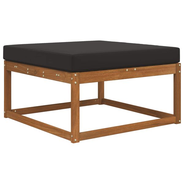 vidaXL Sofakissen f&uuml;r drau&szlig;en Schwarz 80 x 80 x 8 cm Polyester