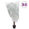vidaXL Wintervlies mit Kordelzug 4 Stk. 70 g/m&sup2; 0,8x1 m