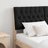 vidaXL Gepolstertes Kopfteil Schwarz 135 cm Massives Kiefernholz