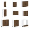 vidaXL 14-tlg. K&uuml;chenschrank-Set Kalmar Braun Eichen-Optik Holzwerkstoff