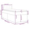 vidaXL Boxspringbett mit Matratze Dunkelgr&uuml;n 90x200 cm Samt