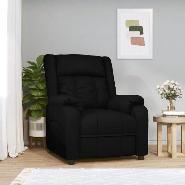 vidaXL Relaxsessel Schwarz Kunstleder