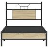 vidaXL Bettgestell ohne Matratze Sonoma-Eiche 75x190 cm Holzwerkstoff
