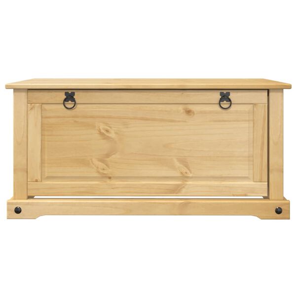 vidaXL Schuhschrank Corona Wei&szlig; 99 x 32 x 85 cm Massives Kiefernholz