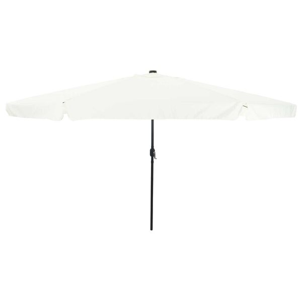 vidaXL Gartenparasol Weiß und Schwarz 395 x 395 x 245 cm