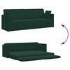 vidaXL Boden-Sofa-Bett 200cm Dunkelgr&uuml;n Samt