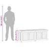 vidaXL Gartenbox mit Beutel 150x50x55 cm Massivholz Teak