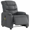 vidaXL Massagesessel Elektrisch Grau Kunstleder