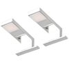 vidaXL Spiegelleuchten 2 Stk. Downlight 2W Warmwei&szlig;