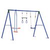 vidaXL Outdoor Schaukelset Mehrfarbig Stahl und PE