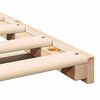 vidaXL Bodenbettgestell Braun 180 x 210 cm Massivholz Kiefer