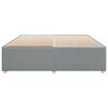 vidaXL Bettgestell ohne Matratze Hellgrau 200x200 cm Stoff