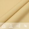 vidaXL Sonnensegel Sandfarbe 6x3 m 100% Polyester Oxford