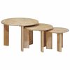 vidaXL Nesting-Couchtische 3 stk. Schwarz &Oslash; 54 x 40 cm