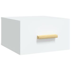 vidaXL Wand-Nachttisch Wei&szlig; 35x35x20 cm