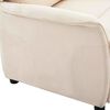 vidaXL Liegestuhl Creme 66,5 x 94 x 101,5 cm Polyester