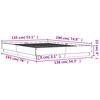 vidaXL Bettgestell Sonoma-Eiche 135x190 cm Holzwerkstoff