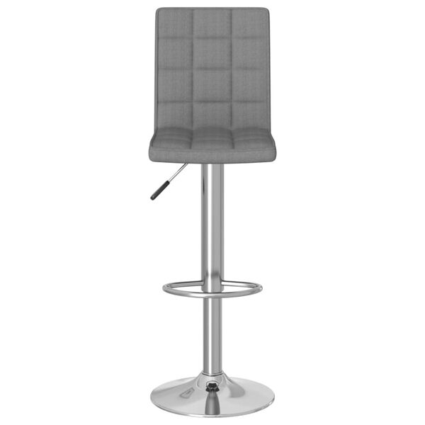 vidaXL Barhocker 2 Stk. Hellgrau Stoff