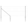 vidaXL Zaunpfosten Galvanisiert 50 x 0,8 m Stahl