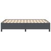 vidaXL Boxspringbett Dunkelgrau 160 x 200 cm Samt