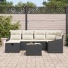 vidaXL Sofa Set mit Kissen 6 pcs Poly-Rattan