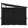 vidaXL Pavillon mit Vorh&auml;ngen 405x294x244 cm Anthrazit