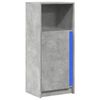 vidaXL LED-Sideboard Betongrau 42,5x34x100 cm Holzwerkstoff
