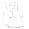 vidaXL Relaxsessel Taupe Stoff
