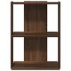 vidaXL Bücherregal 3 Böden Braun Eichen-Optik 60x30x80cm Holzwerkstoff