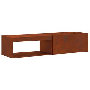 vidaXL Feuerstelle Braun 160 x 45 x 35 cm Stahl