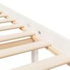 vidaXL Seniorenbett mit Kopfteil Wei&szlig; Super Kingsize Massivholz
