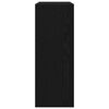 vidaXL Konsolentisch Schwarz Eichen-Optik 78 x 30 x 80 cm