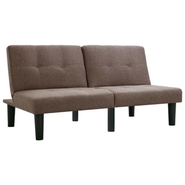 vidaXL 2-Sitzer-Sofa Braun Stoff