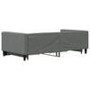 vidaXL Tagesbett Ausziehbar mit Schubladen Dunkelgrau 100x200 cm Stoff